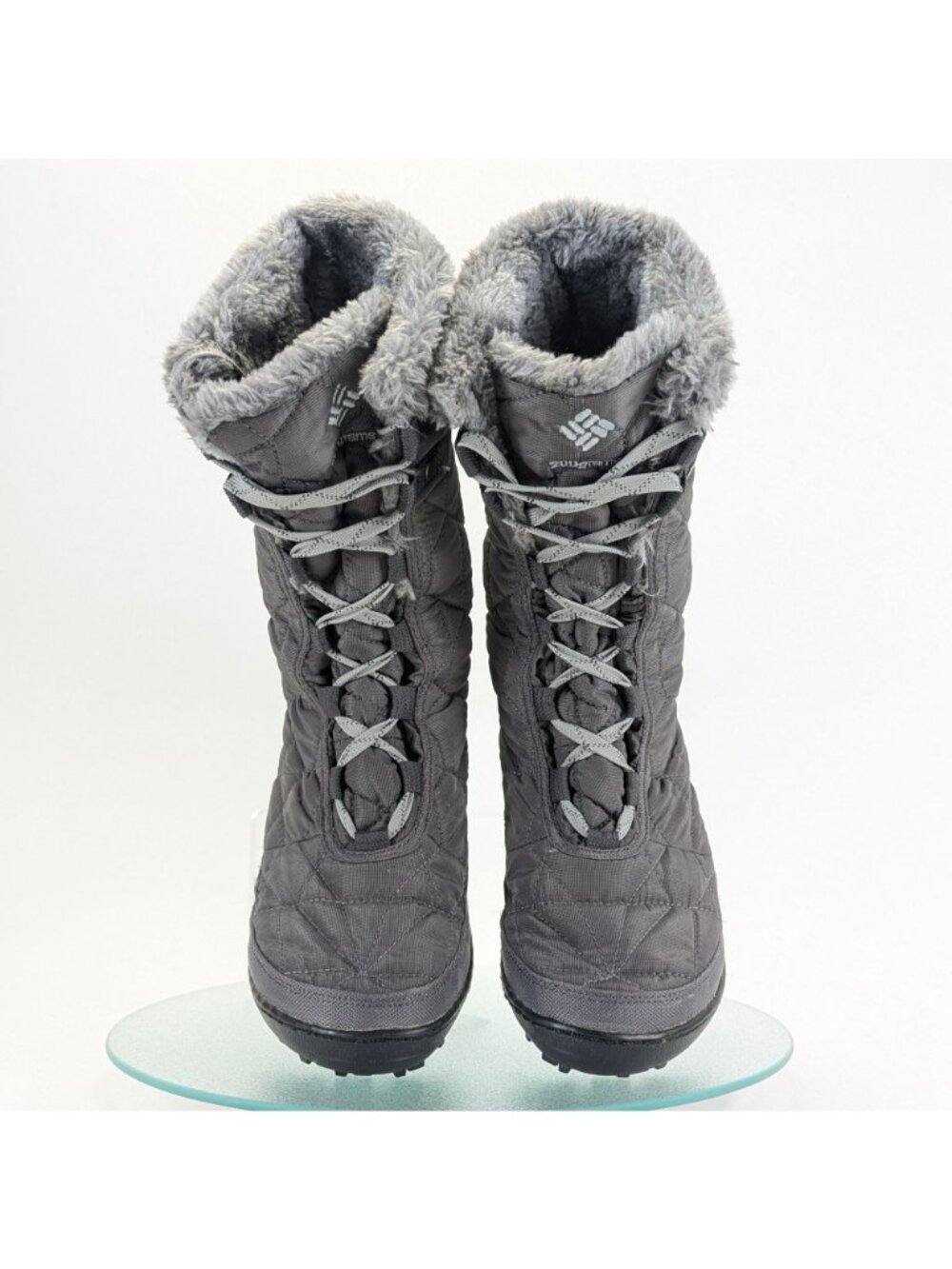 Columbia Womens Size 8 Minx II Mid Gray Insulated Snow Boots Winter BL1585-051 - Picture 4 of 11